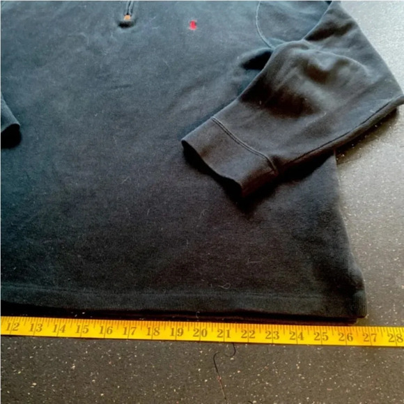 Polo Ralph Lauren Performance Men’s XXL Black 1/4 Zip Pullover Preowned Cond - Picture 2 of 5